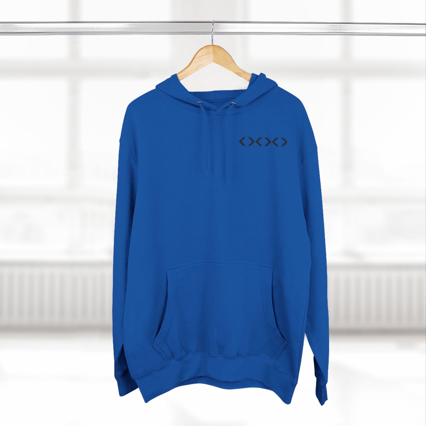 Three-Panel Fleece Hoodie