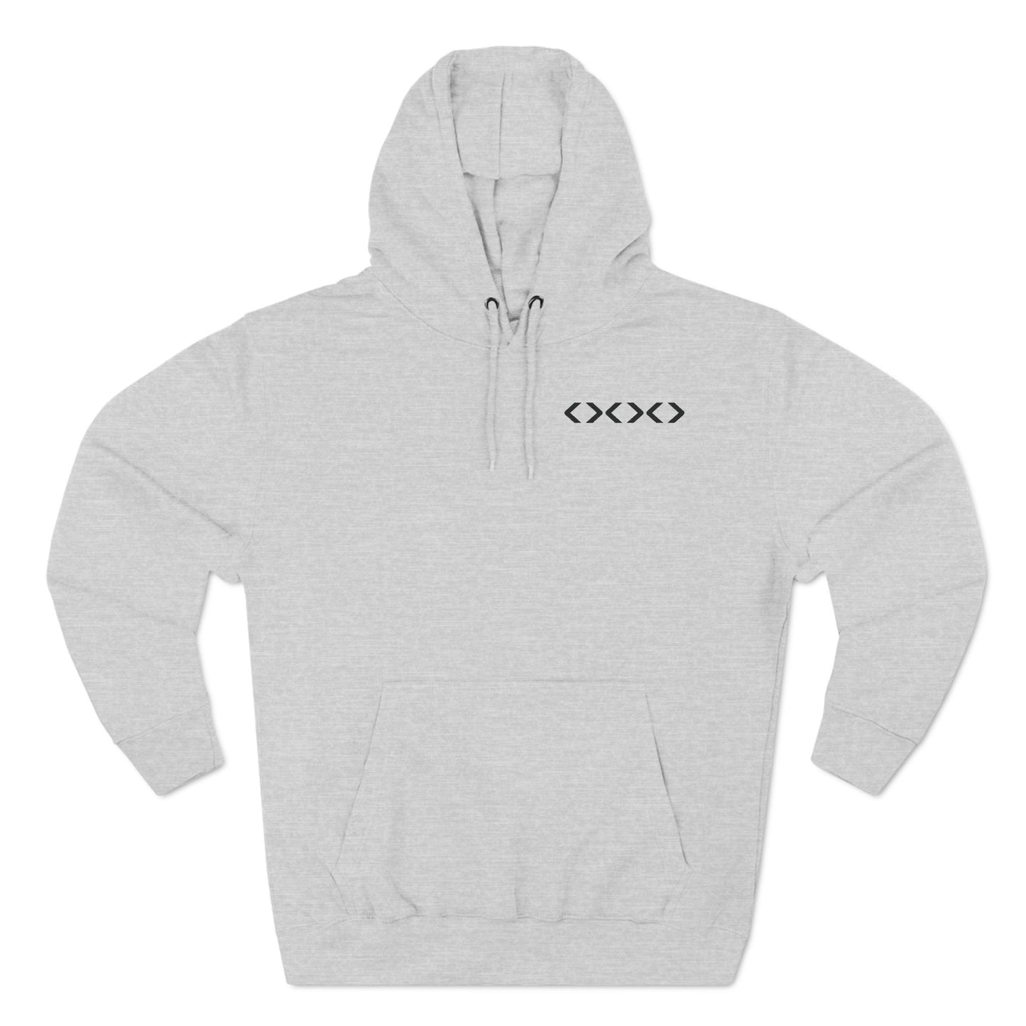 Three-Panel Fleece Hoodie