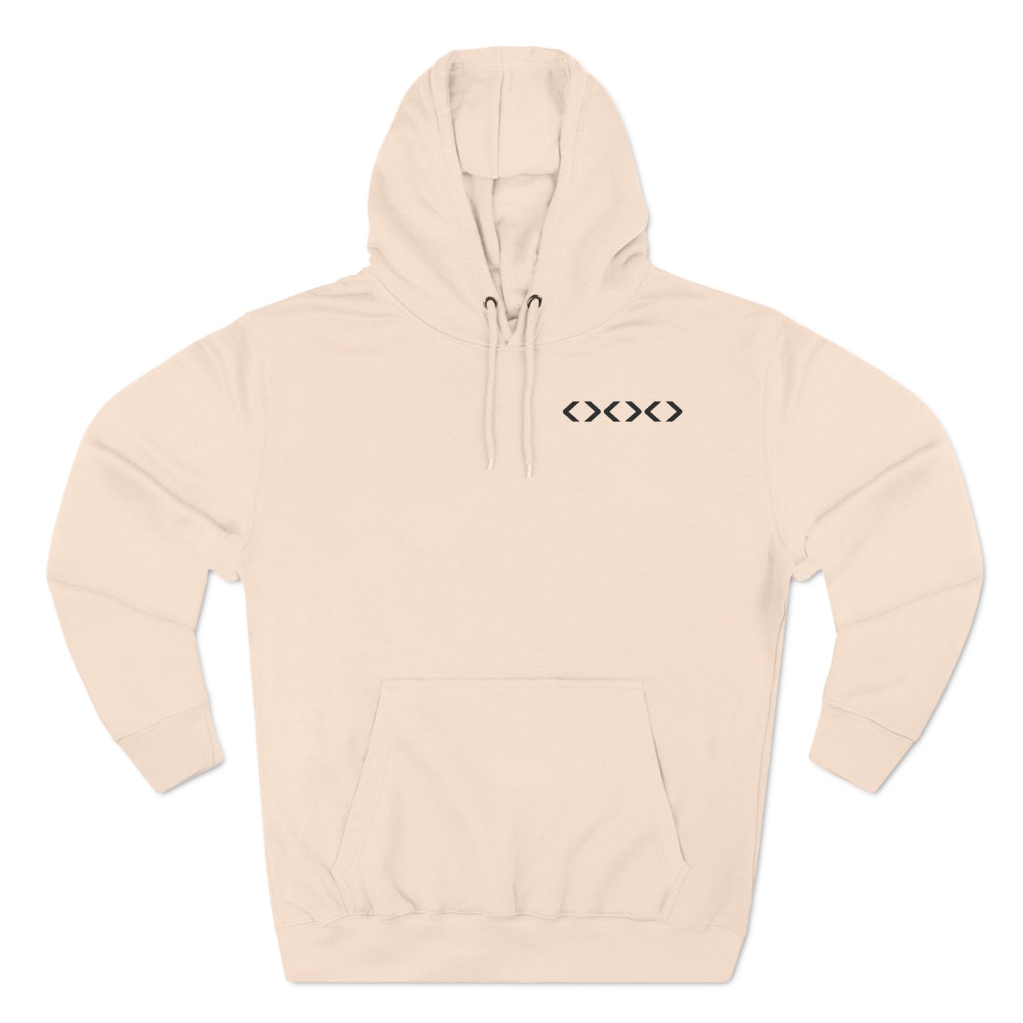 Three-Panel Fleece Hoodie