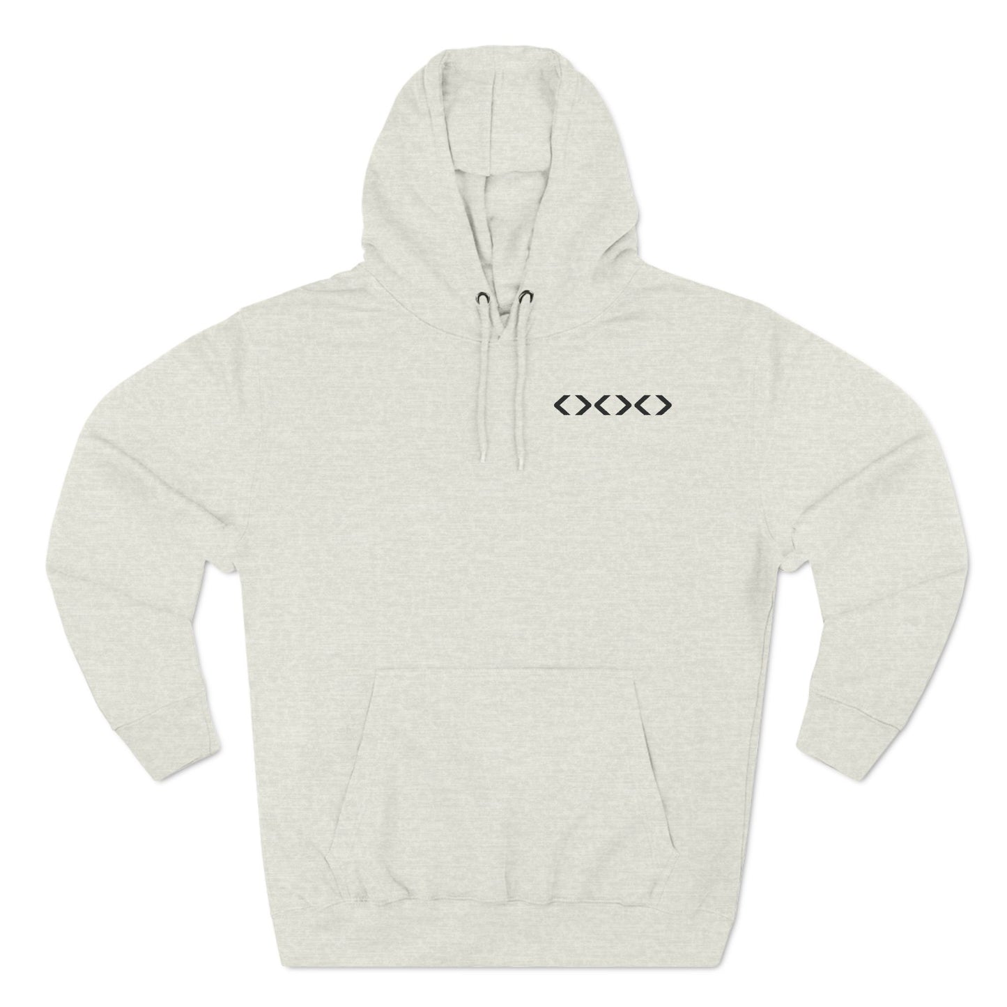 Three-Panel Fleece Hoodie