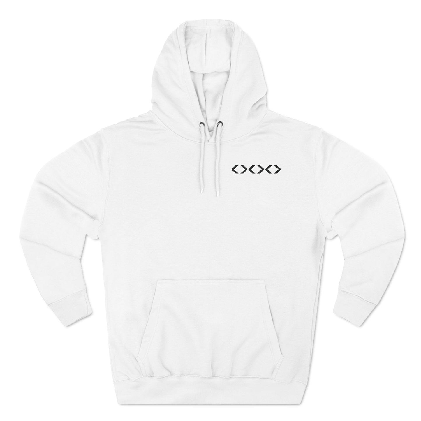 Three-Panel Fleece Hoodie